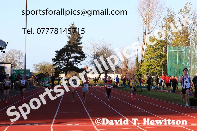 75 metres, 2024 NEGP 1, Monkton Stadium, Jarrow. Photo: David T. Hewitson/Sports for All Pics